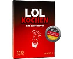 Lol Koken Partyspel: Het Hilarische Drinkspel met 110 Kaarten voor Feestjes en Cadeau