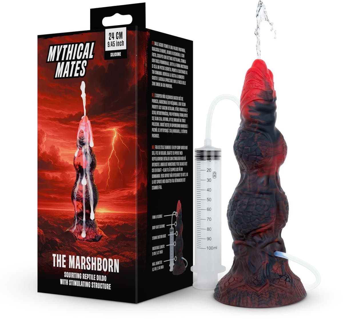 Mythical Mates - The Marshborn Spuitende Dildo - 24 cm — afbeelding 1