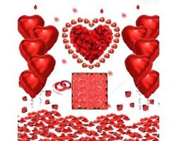 Romantische Theelichtjes en Rozenblaadjes Set voor Valentijnsdag