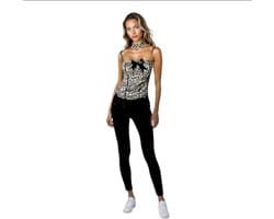 Kinky Kitty Dress – Verleidelijk Kattenkostuum – Strapless Jurkje met Staart, Diadeem & Strik Halsbandje – Size S