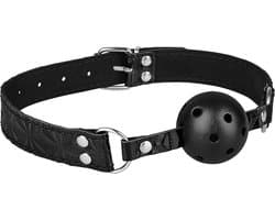 Ball Gag 4,4 cm EIS | Ademend met Lucht Gaten | BDSM Bondage Spelletjes voor Mannen Vrouwen Koppels | In maat verstelbaar | Fetish Seksspeeltje Seksspeeltjes