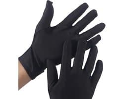 Beschermende Handschoenen - Handschoenen - Eczeemhandschoen - Black Gloves - Jewelry Handschoen - Werk Handschoen - Beauty salon handschoenen - Veiligheid Handschoen Lichtgewicht Unisex Zacht MAAT L ----- HiCHiCO®