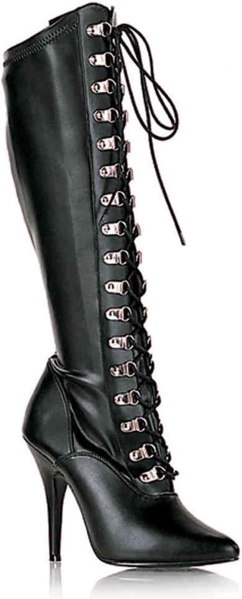 Pleaser - SEDUCE-2024 Kniehoge laarzen - US 12 - 42 Shoes - Zwart — afbeelding 1