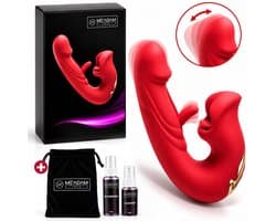 ME'ADAM - 3-in-1 Clitoris en G-Spot Vibrator - Rabbit Vibrator met Tongfunctie - Stil & Krachtig - Sex toys voor vrouwen - Vibrators voor vrouwen - Satisfyer