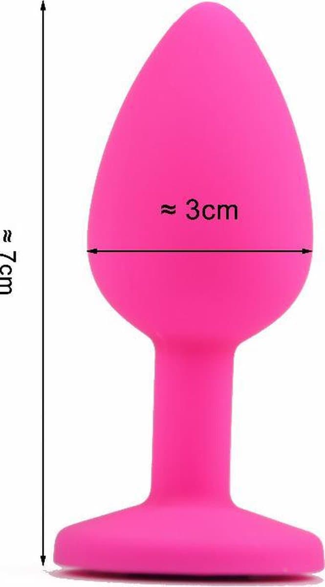 Siliconen buttplug voor G-Spot Stimulatie met willekeurige kleur onderkant!- NBH® — afbeelding 1