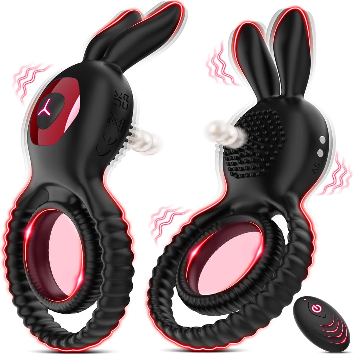 IntiMate® KokoRing - Luxe Cockring voor Hardere & Sterkere Erectie - 10 Krachtige Vibraties - Ergonomisch Ontworpen Cockring - Verstelbaar & Rekbaar - Dubbele Cock & Ballen Ring — afbeelding 1