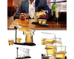 Elegante Whisky Decanter Set met 2 Shotglazen - Perfecte Geschenken voor Mannen, Vader, Echtgenoot of Vriend met Stijlvolle Whisky-ervaring