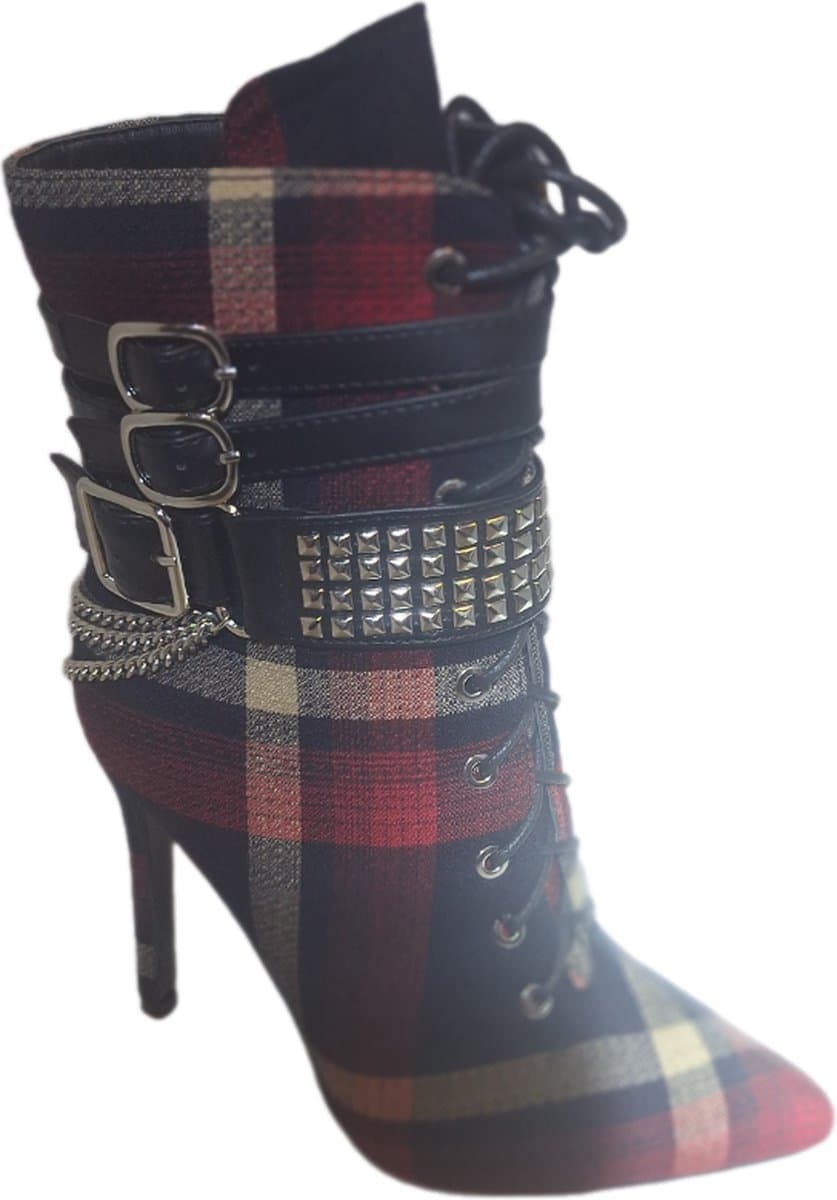 RUON- LUXE-ENKEL LAARSJE- RUITMOTIEF-NAALDHAK 9 CM-38 — afbeelding 1