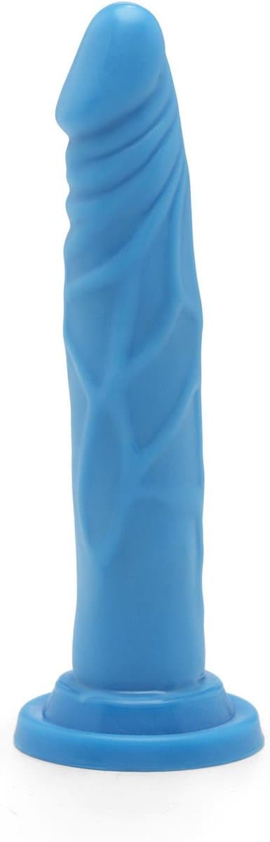Get Real – Dual Density Dildo met Zuignap met Aders in Stijlvol Opvallend Ontwerp Verharde Kern - 19 cm – Roze — afbeelding 1