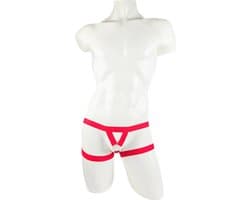 BamBella ® - Maat S/M Sexy Erotische bondage Lingerie Heren onderbroek Rood mannen boxer