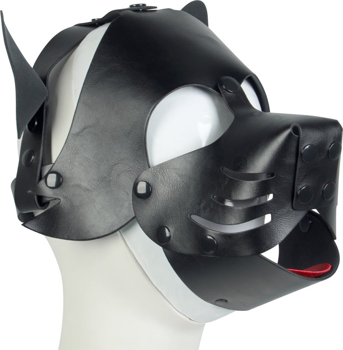 Banoch | Honden masker Doggy | zwart imitatie leer | Bondage | Puppy Play — afbeelding 1