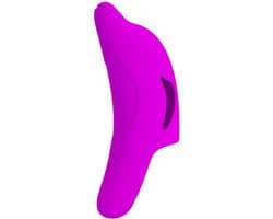 Pretty Love - Delphini - Vinger Vibrator - Roze - Siliconen - USB Oplaadbaar - 10 standen