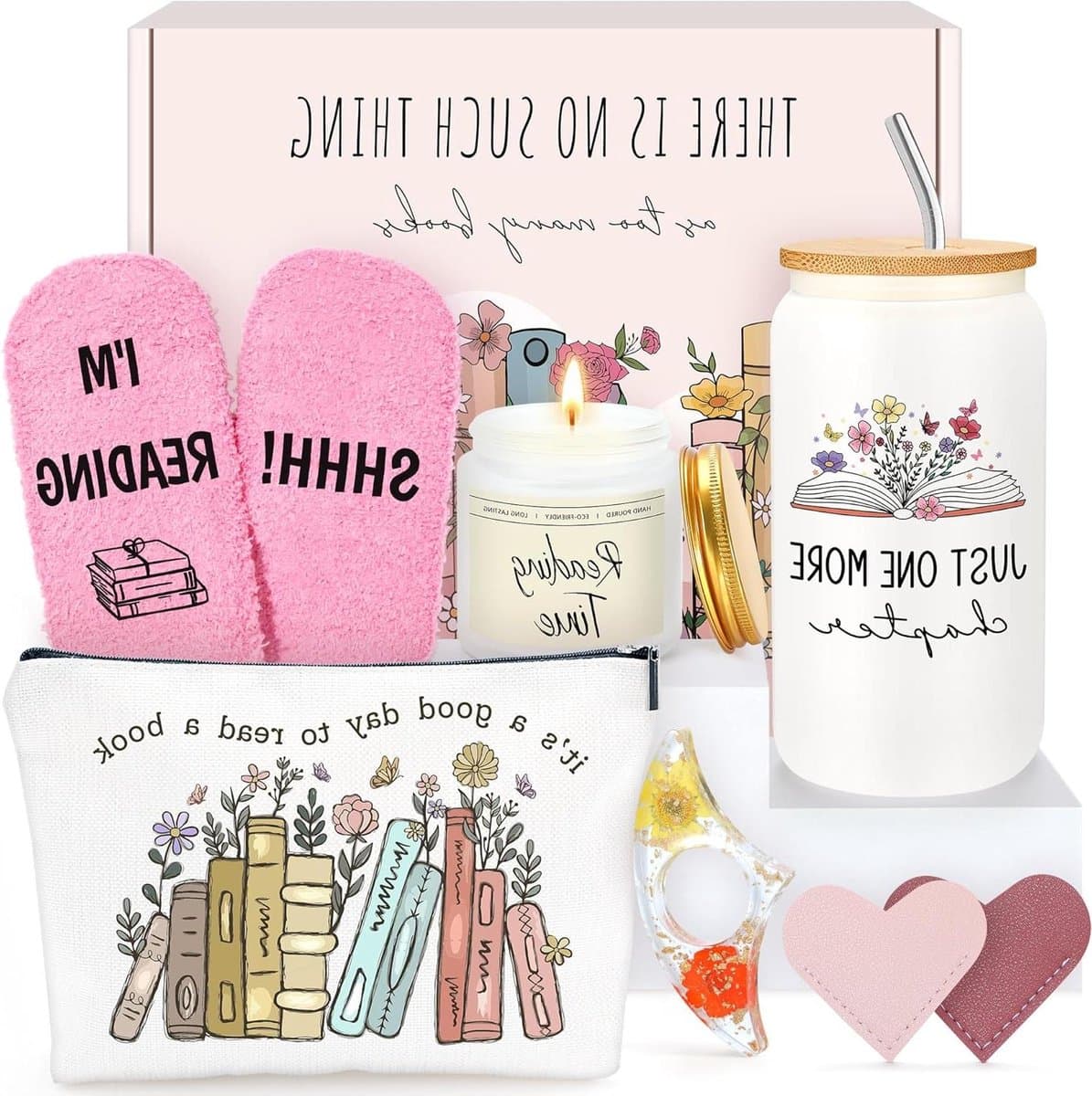 Leescadeauset - Boekenliefhebber - Ontspannen Lezen - Thematische Geschenkset - 10 Delig - Multicolor — afbeelding 1
