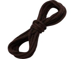 - C68304 - Decoratief gevlochten koord 5 meter x 4 mm - van polyester - kleur bruin