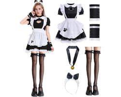 French Maid Dress - Anime Maid Cosplay Kostuum - Klassiek Design - Perfect voor Halloween - ShopVlot