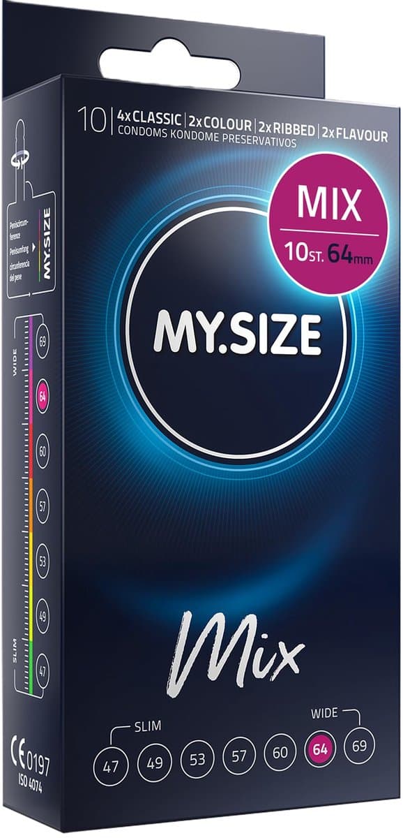 MY SIZE MIX | My Size Mix Condoms 64 Mm 10 Units — afbeelding 1