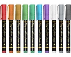 Body Paint Markers - Huid Verf Pennen - Creatieve Expressie - Vloeiende Inktstroom - 10 Kleuren - Multi