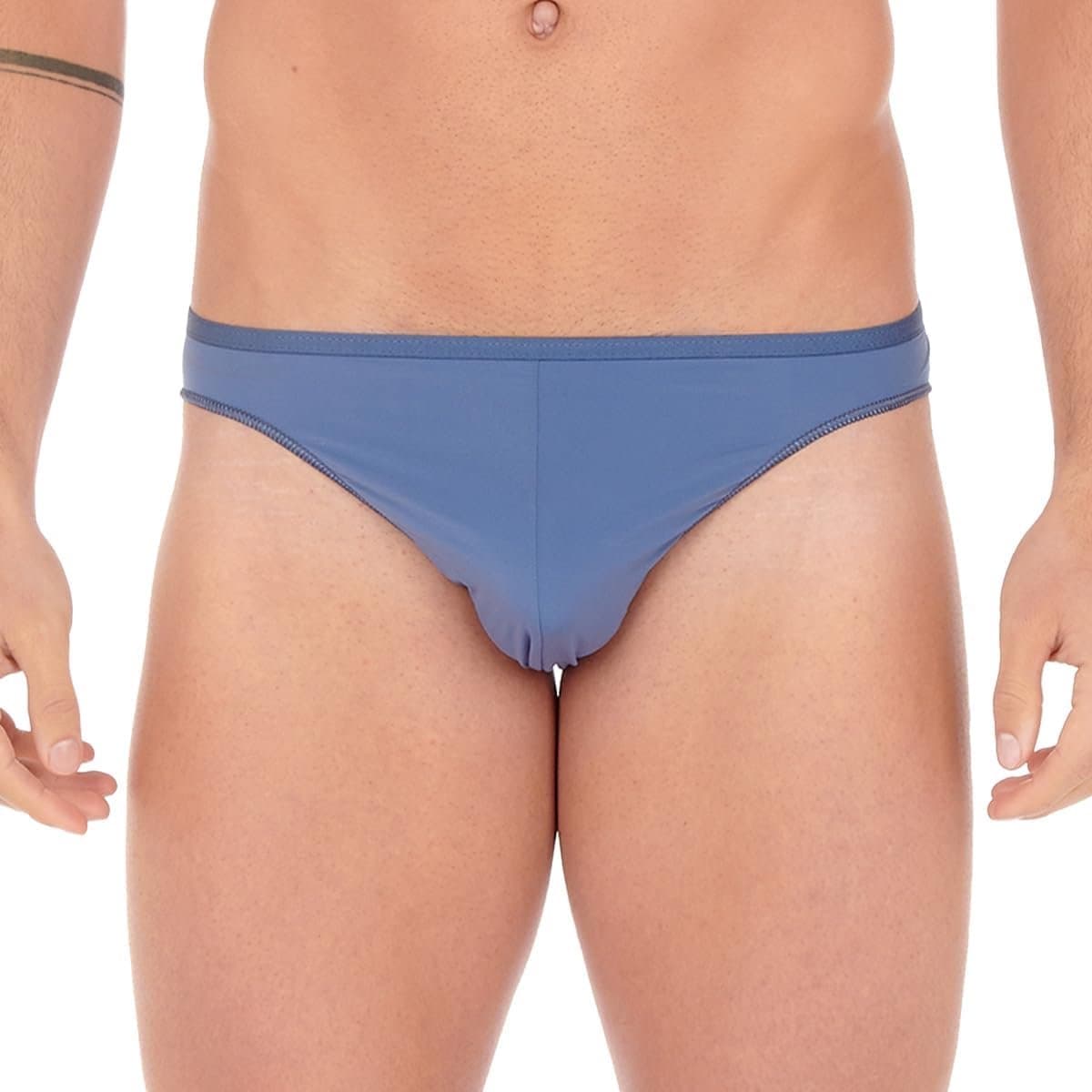 Hom Ondergoed Heren Micro Slip Lichtgewicht Comfortabel Blauw — afbeelding 1