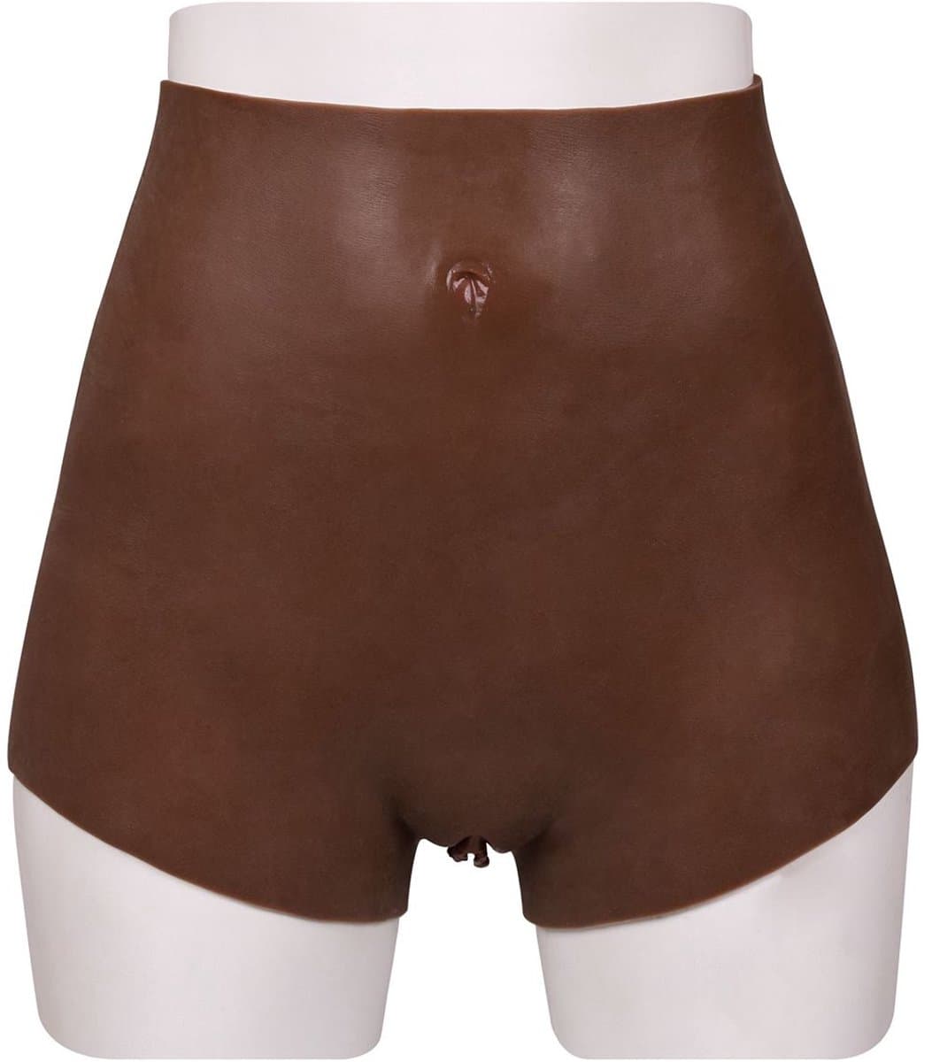 XX-DreamToys - Ultra Realistische Bodysuit Male-to-Female - Drag Queen - Vrouwentorso met Vagina - Bruin S — afbeelding 1