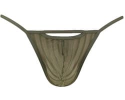 WOH heren microfiber G-string personal allure mesh groen