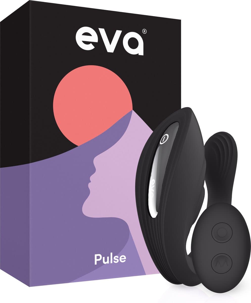 Eva® Pulse - Vibrator met Afstandsbediening - Sex Toys voor Vrouwen & Koppels - G-Spot en Clitoris Stimulator - Dildo Vibrators - Realistisch - Prikkelende Luisterverhalen Inbegrepen - Vibrators voor vrouw - Obsidian Black — afbeelding 1