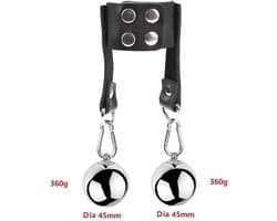 Ballencrusher met gewicht - 2x 360g – Verstelbaar - Scrotum - Crusher - BDSM