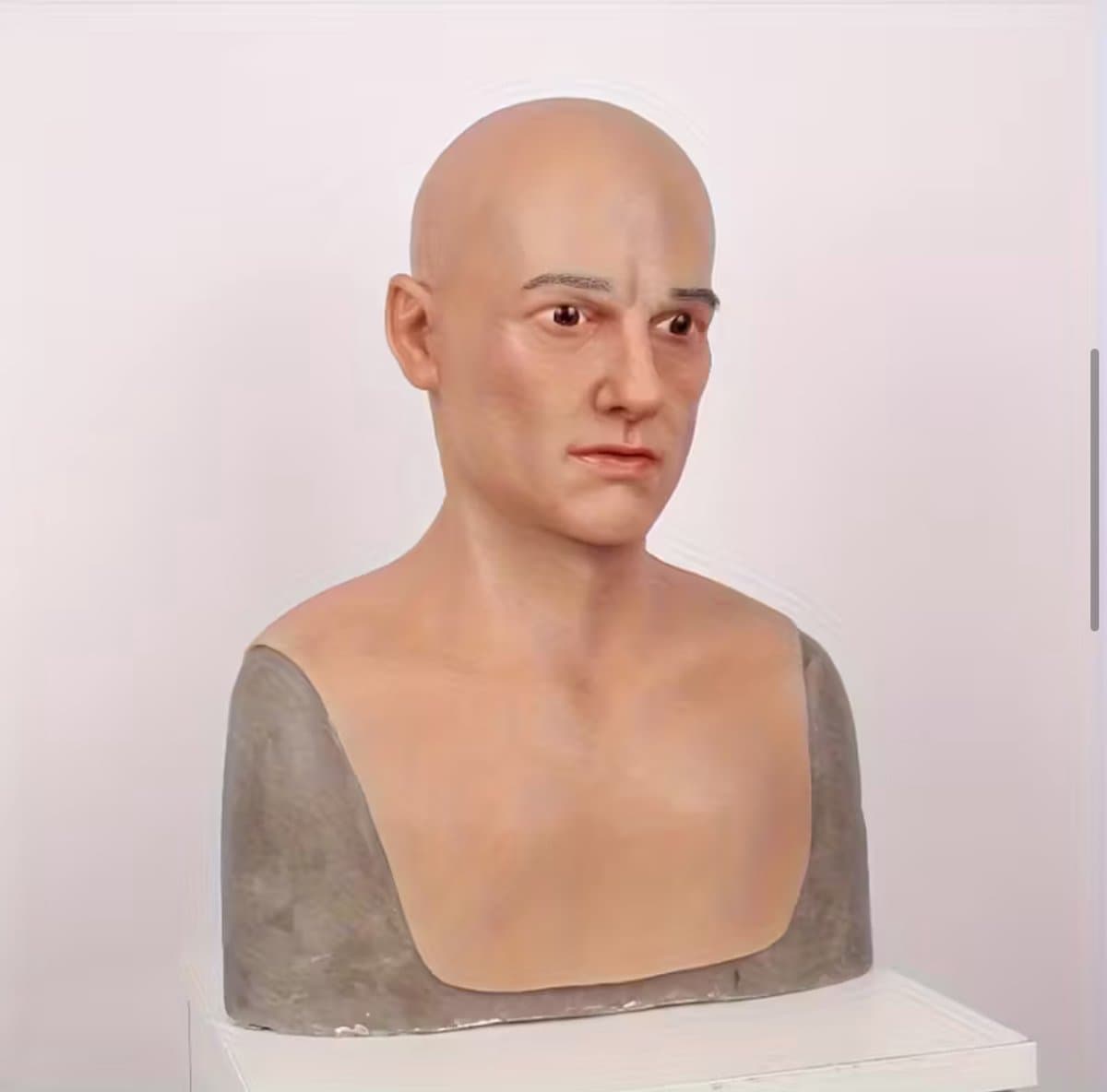 Realistisch Mannenmasker Siliconen – Full Head Gezichtsmasker – Cosplay & Halloween- Gezicht Man- — afbeelding 1