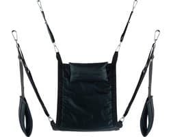 Rectangular canvas sling - 4 points - Full set - Black