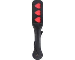 Nooitmeersaai - PU leren paddle met hartjes - 32 cm
