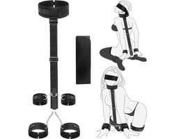 DOWO® - BDSM Extreme Bondage Set - SM Handboeien - Enkelboeien - Blinddoek - Sex Toys voor Koppels - Seksspeeltjes voor vrouwen - 7 Delig
