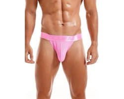 Heren slip-sexy-Onderbroek-Roze-Spandex-Erotisch-Mannen Lingerie-Onderbroek