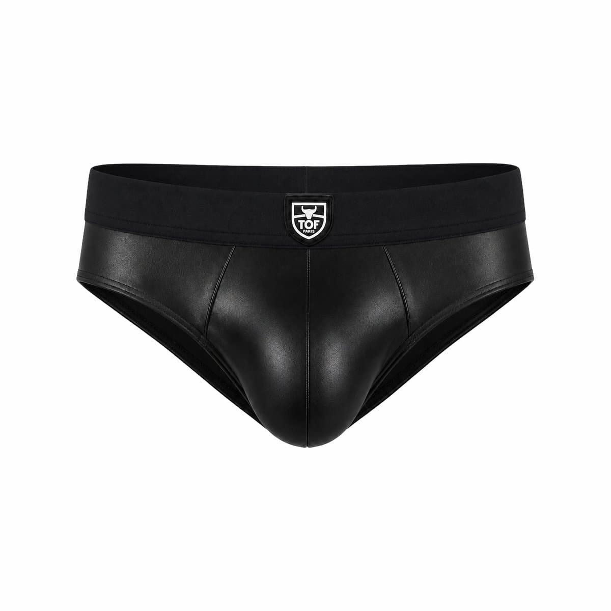 TOF Paris Fetish Brief Black/Black - MAAT XL - Erotisch Heren Ondergoed - Slip voor Man - Sexy mannen Slip — afbeelding 1