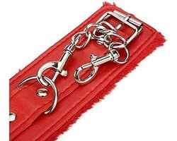 SM Handboeien - PU-Lederen - SM Pluche Handboeien - Bondage Sex - Seks Speeltje - Erotisch Speeltjes - Sex Toy - Rood