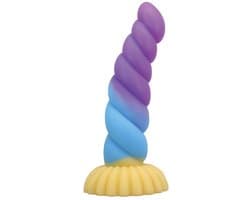 Unicorn Tricolor Fantasy Siliconen Dildo