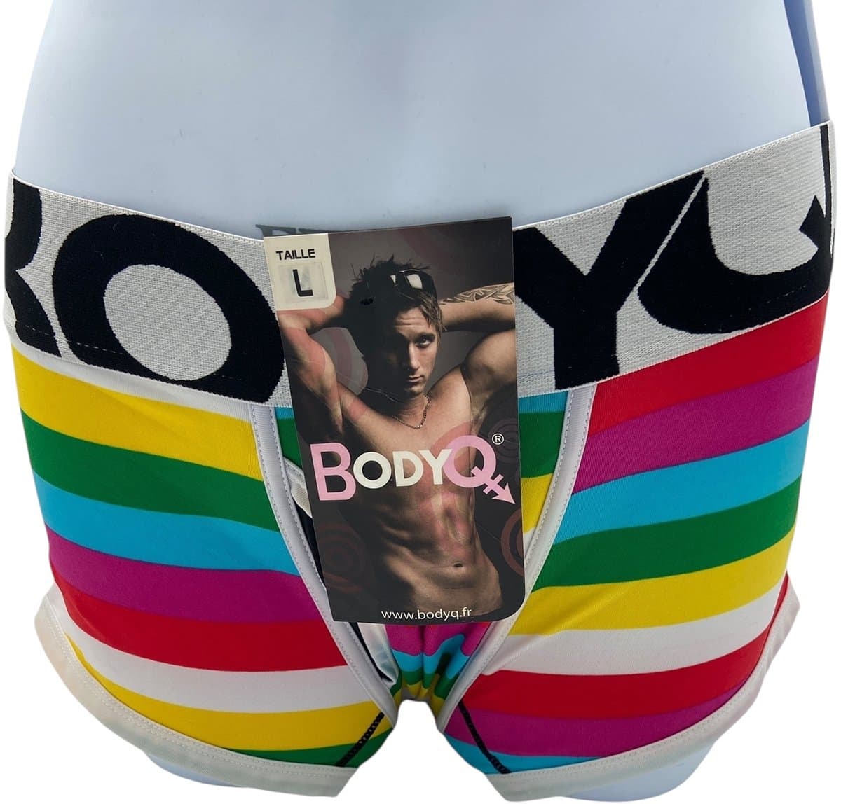 BodyQ Sexy Heren Boxershort – Rainbow – Erotische Herenlingerie – Maat S — afbeelding 1