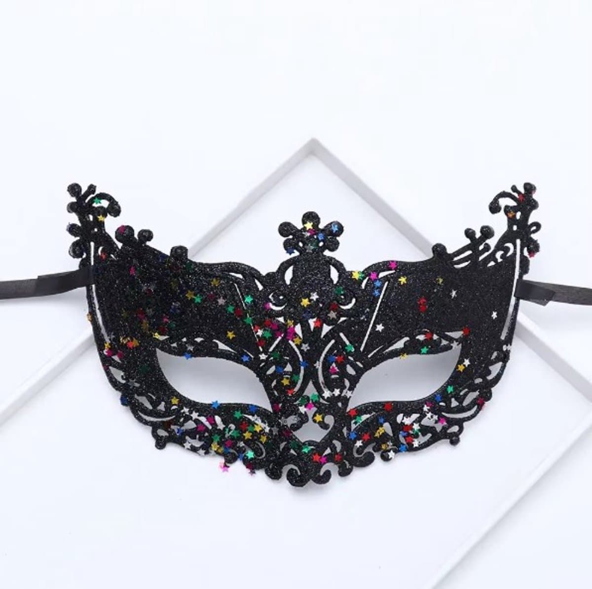 Jumada's - Oogmasker Venetië - Maskerade - Bal Masker met Glitters - Voor Ogen - Gala Feest - Maskerade - Bal Masker met Glitters - Voor Ogen - Gala Feest — afbeelding 1