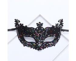 Jumada's - Oogmasker Venetië - Maskerade - Bal Masker met Glitters - Voor Ogen - Gala Feest - Maskerade - Bal Masker met Glitters - Voor Ogen - Gala Feest