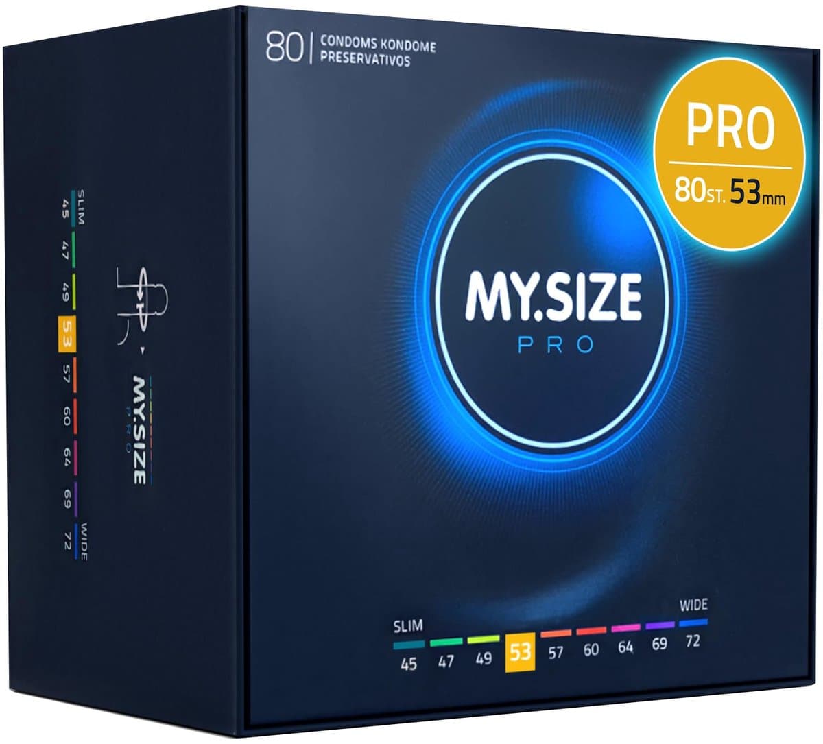 MY SIZE PRO | My Size Pro Condoms 53 Mm 80 Units — afbeelding 1