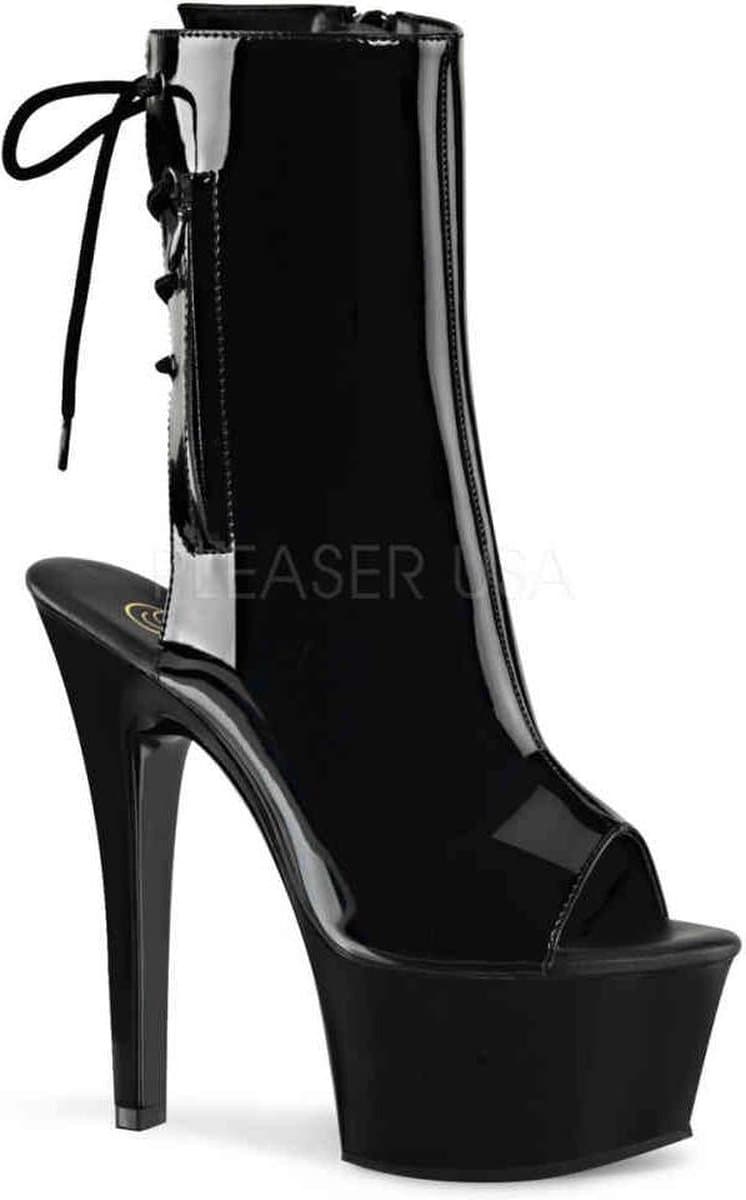Pleaser - ASPIRE-1018 Plateau Laarzen, Paaldans schoenen - Paaldans schoenen - 42 Shoes - Zwart — afbeelding 1