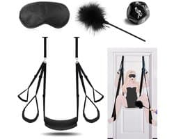 VIN® Sex Schommel - Sex Swing Extra Stevig – Seksschommel – Seksspeeltjes voor Koppel – Seks Schommel BDSM – Erotiek Toys - Sex Sling – Love Swing – Discreet Verpakt - Zwart