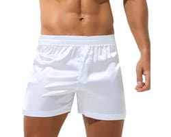 Luxe Satijnen Boxershort Heren - Zijdezachte Lounge Short met Split