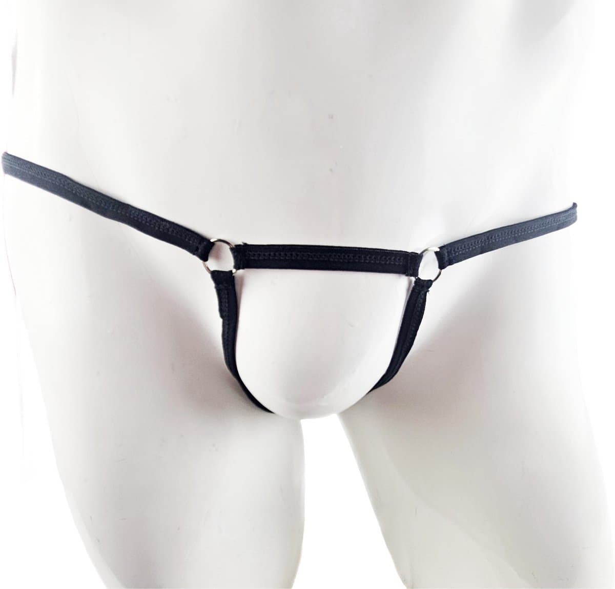 BamBella ® - String bondage - maat Onesize S M L - zwart Sexy erotische heren onderbroek mannen — afbeelding 1