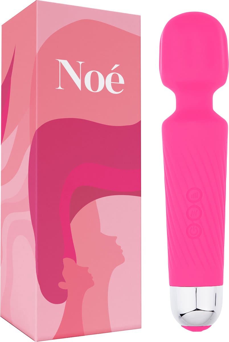 Essential Pleasure Noé - Magic Wand Vibrator - Vibrator- Massagestaaf met Clitoris Stimulator – Vibrators voor Vrouwen – Vibrator voor Vrouwen - Roze — afbeelding 1