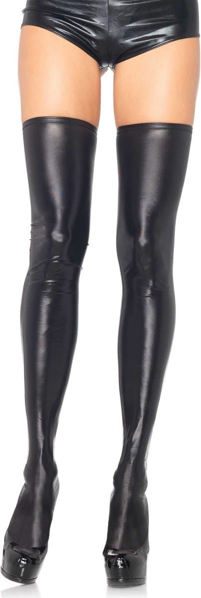 Wet Look Thigh Highs — afbeelding 1