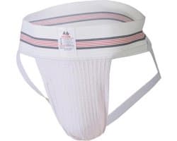 MM Sports The Original No. 10 Swimmer/Jogger Jockstrap 3 inch White - MAAT S - Heren Ondergoed - Jockstrap voor Man - Mannen Jock