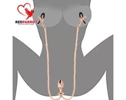 Luxe tepel klemmen + Buttplug - Anaal - Verstelbare druk - Unisex