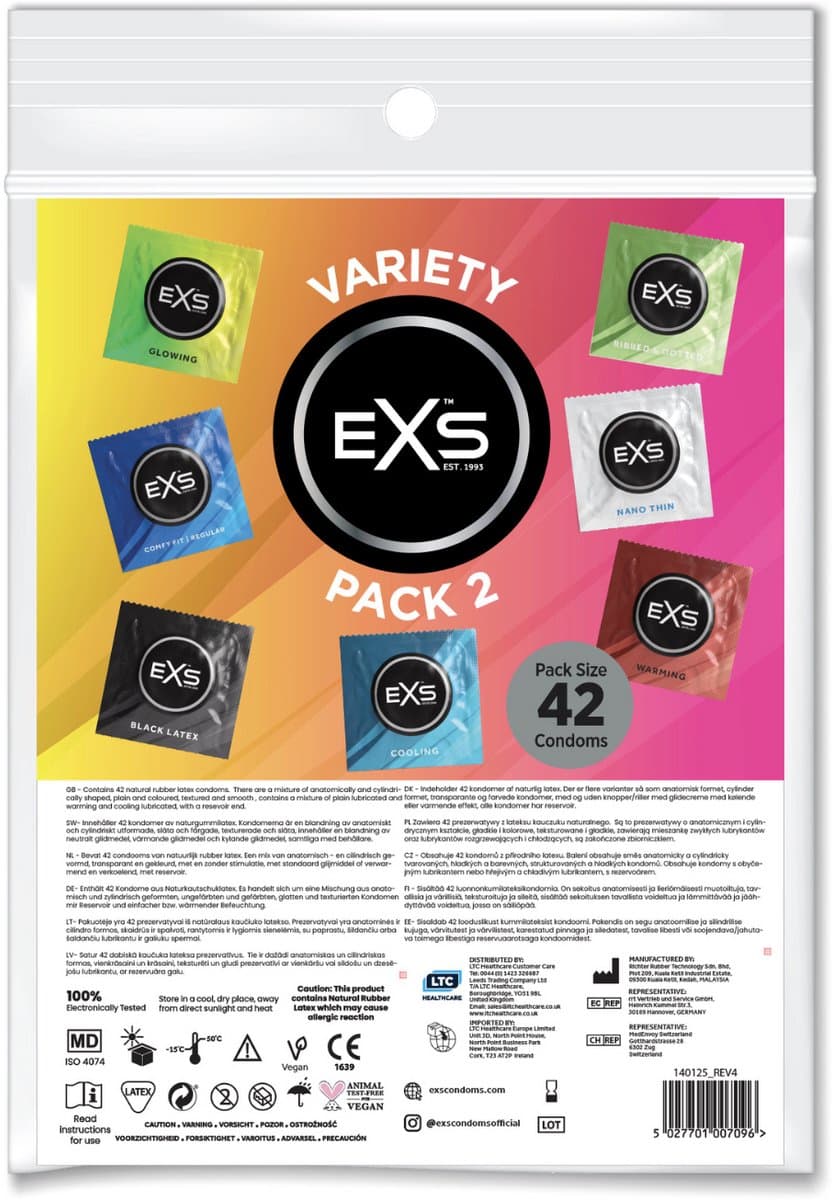 EXS assortimentsverpakking 2 - 42 condooms in 7 varianten — afbeelding 1
