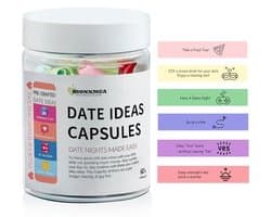 Date Night Ideeën - Capsules in Fles - Koppels Ontspannen - 60+ Creatieve Avonturen - 64 Stuks - Multicolor