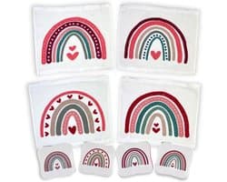 Dailygoods- Washandjes Set van 4 - Magische Handdoeken - Katoenen Badstof - Kindercadeau - Feestjes - Afmeting 30 x 30 cm