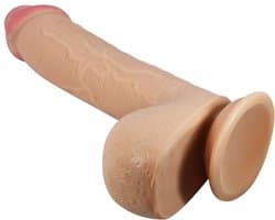 PRETTY LOVE - SLIDING SKIN SERIES REALISTIC DILDO WITH SLIDING SKIN SUCTION CUP FLESH 23.4 CM